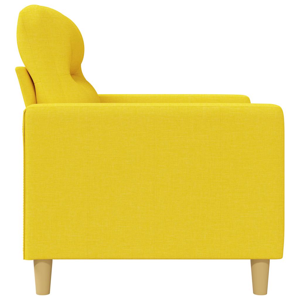 Fotelja Svjetložuta 60 cm od tkanine
