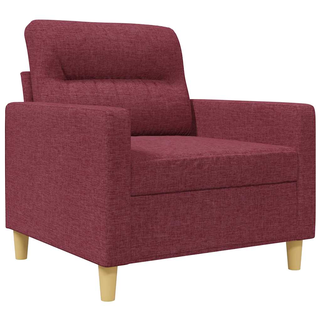 Fotelja crvena boja vina 60 cm od tkanine