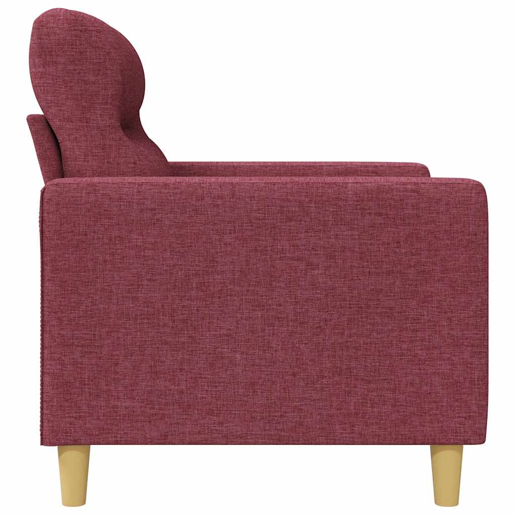 Fotelja crvena boja vina 60 cm od tkanine