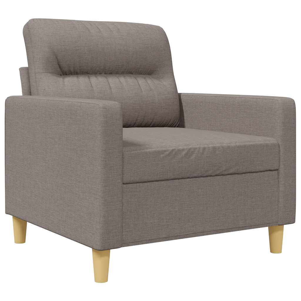 Fotelja smeđesiva 60 cm od tkanine