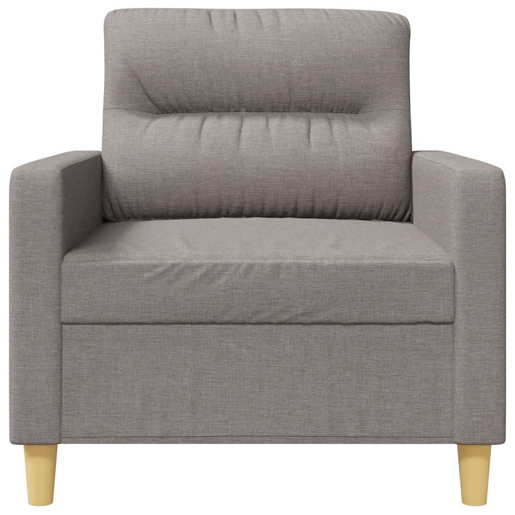 Fotelja smeđesiva 60 cm od tkanine
