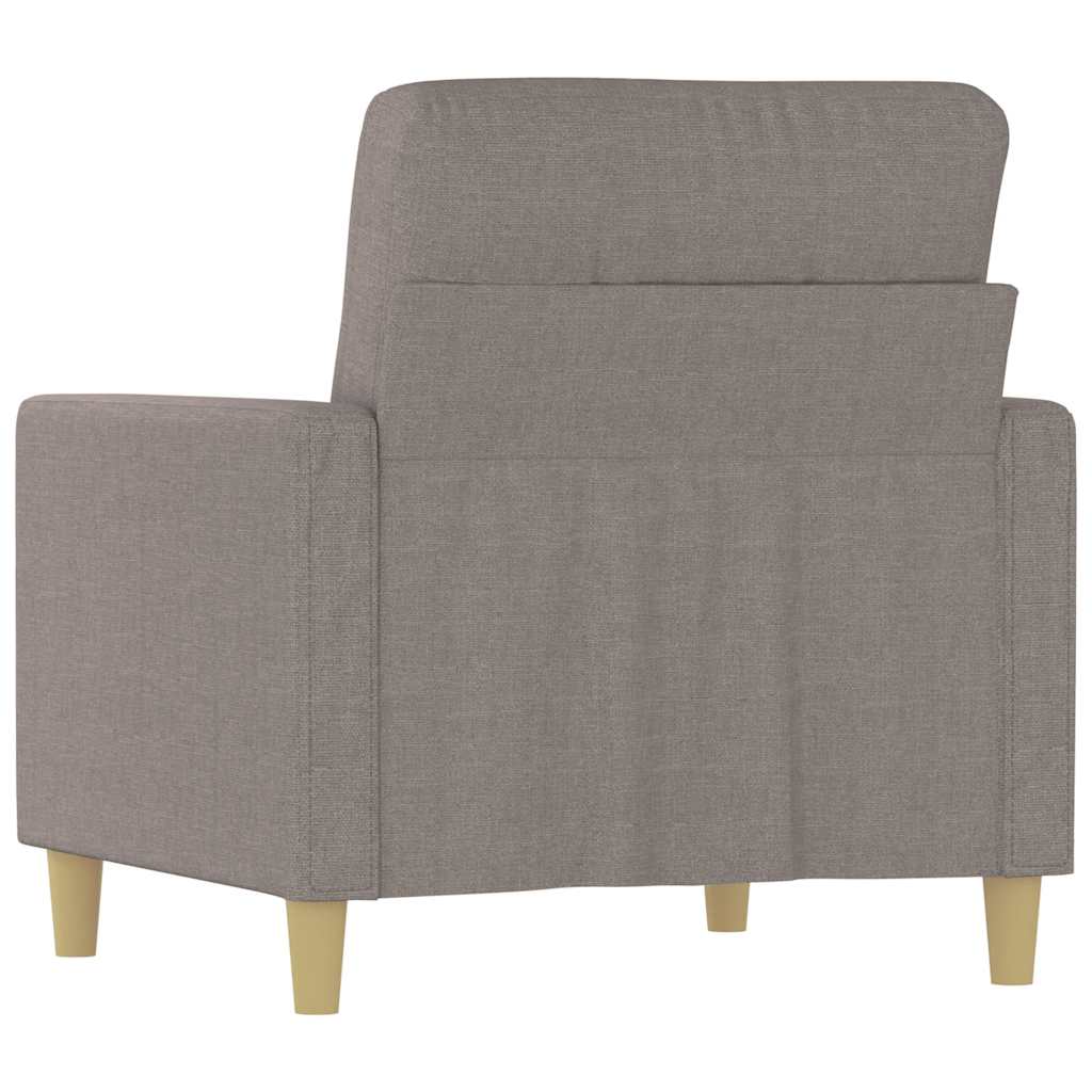 Fotelja smeđesiva 60 cm od tkanine