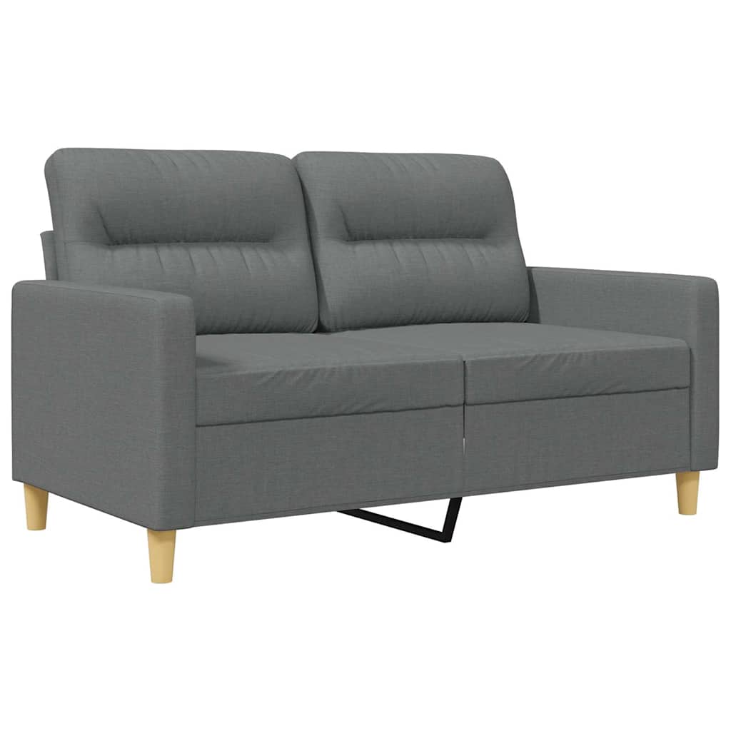 Dvosjed od tkanine tamnosivi 120 cm