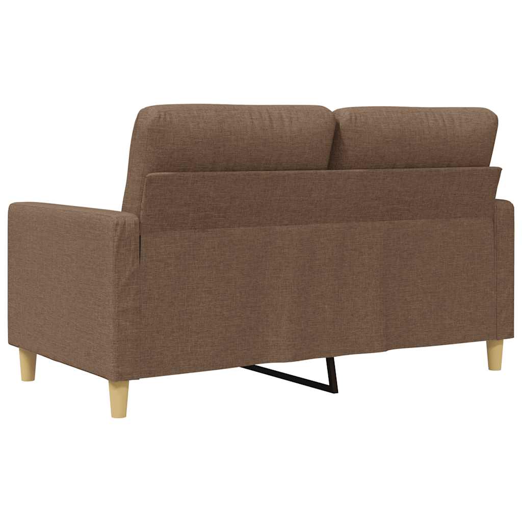 Dvosjed od tkanine smeđi 120 cm