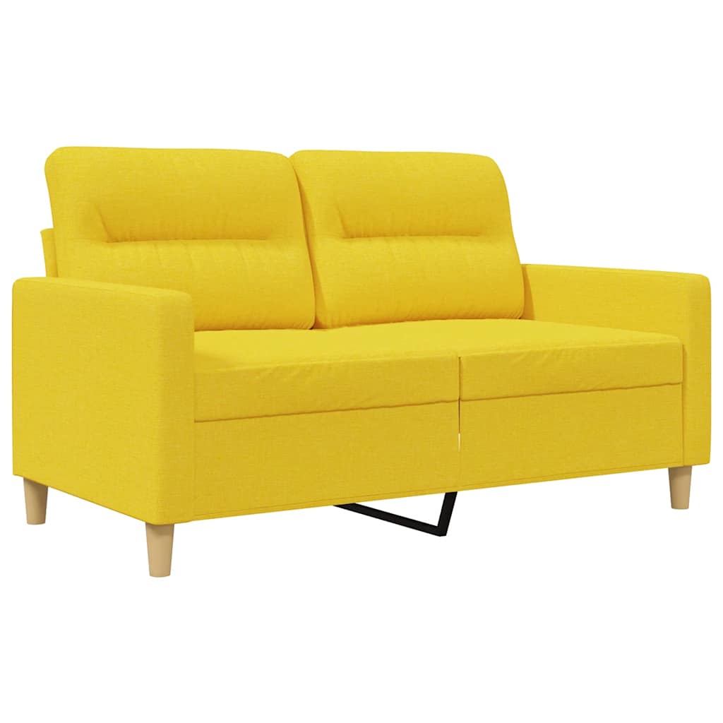 Dvosjed od tkanine svjetložuti 120 cm