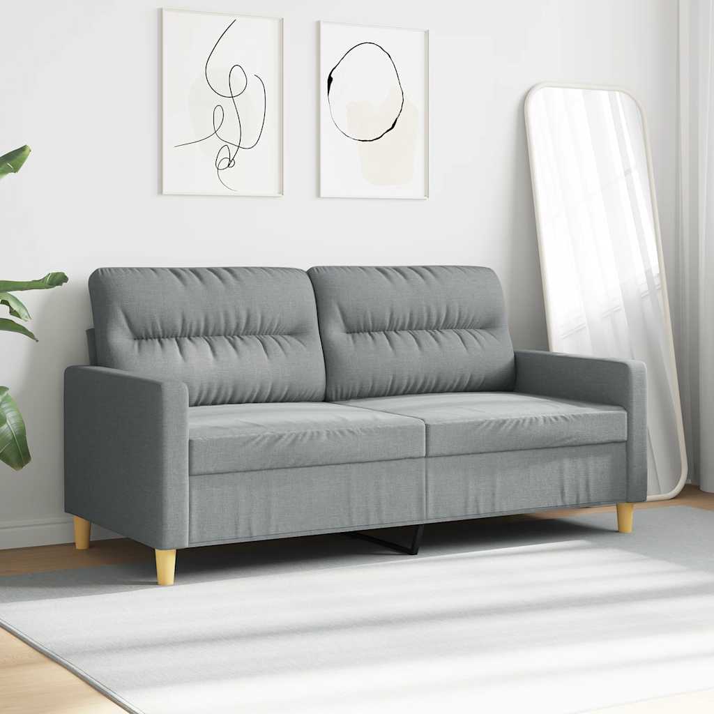 Dvosjed od tkanine svjetlosivi 140 cm