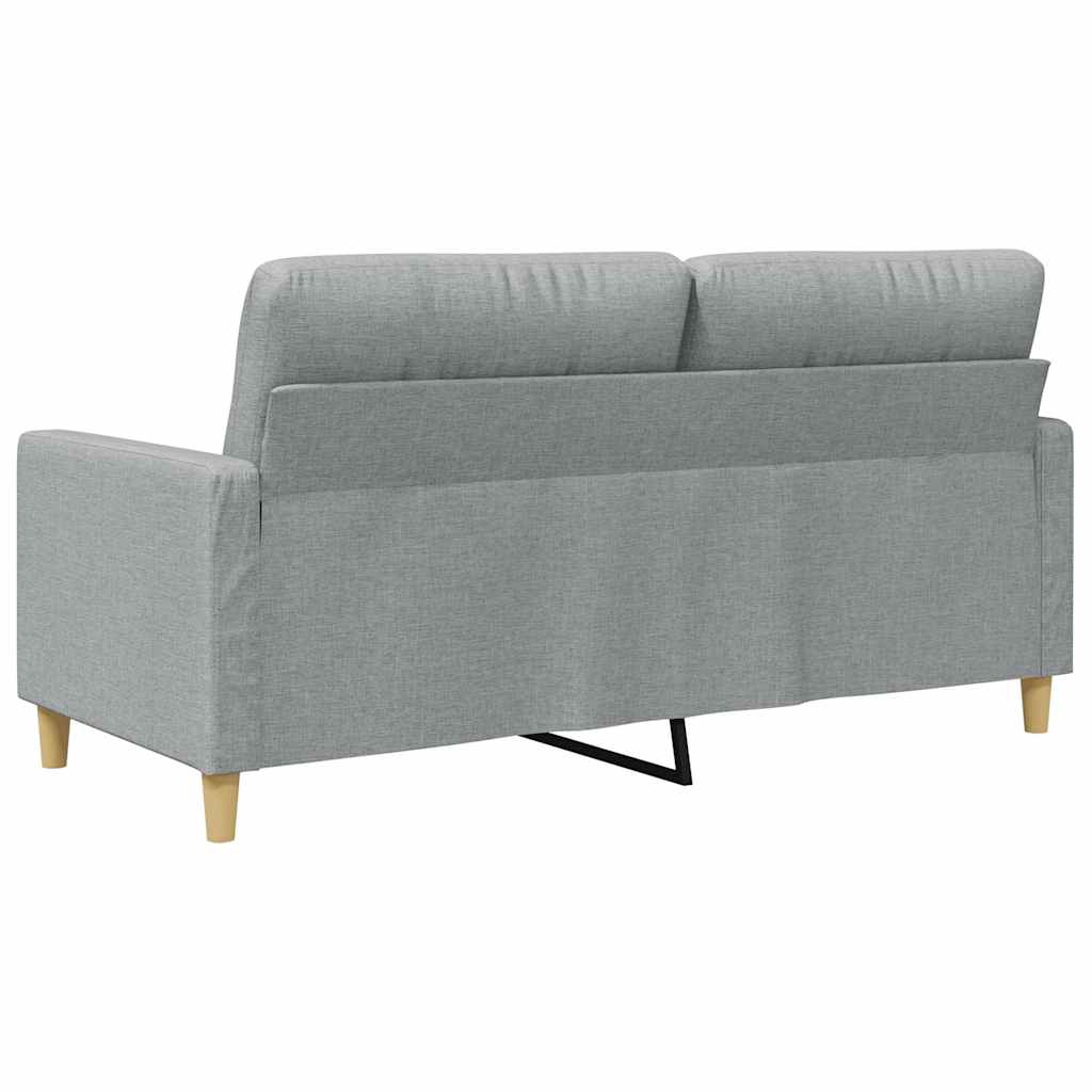 Dvosjed od tkanine svjetlosivi 140 cm Siva