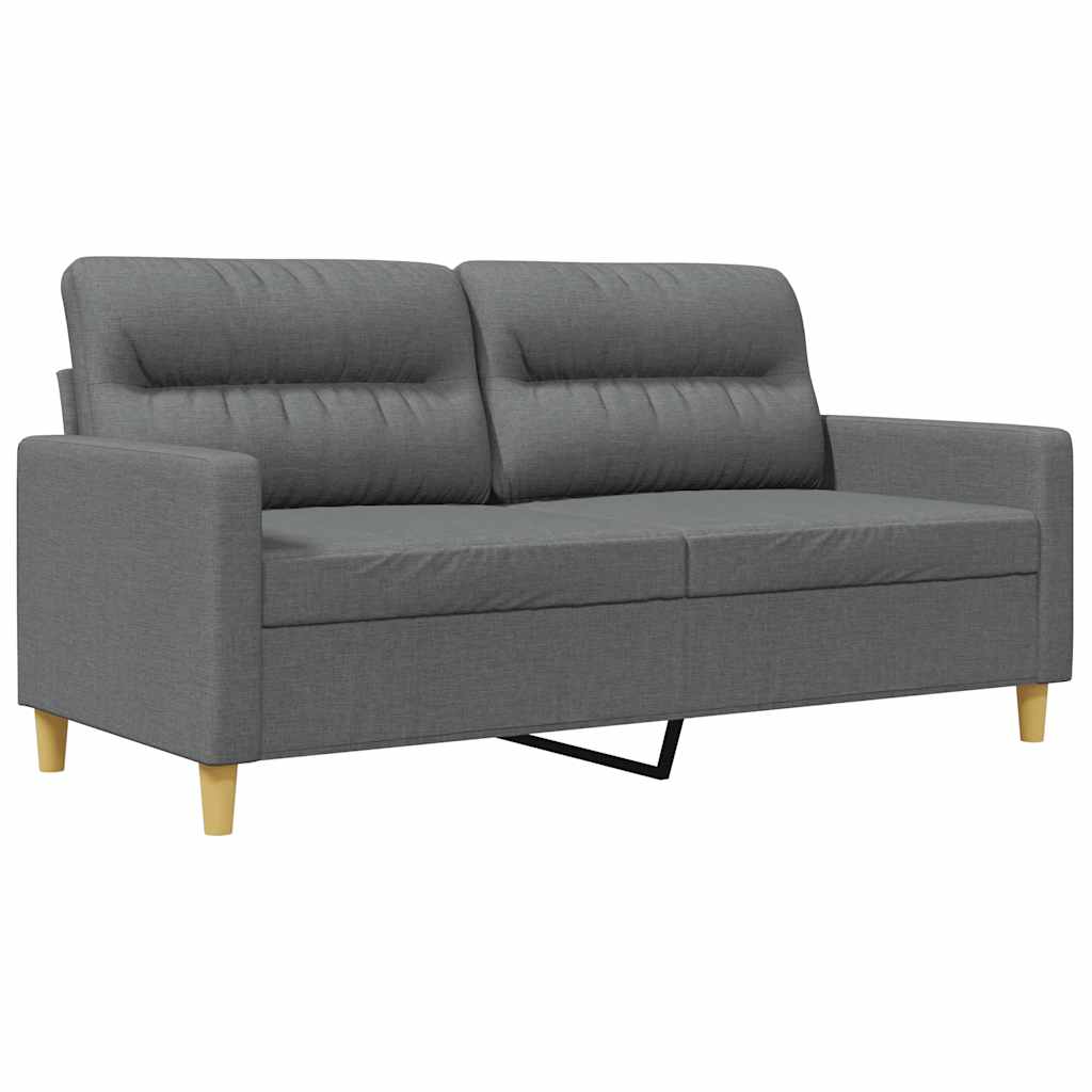 Dvosjed od tkanine tamnosivi 140 cm