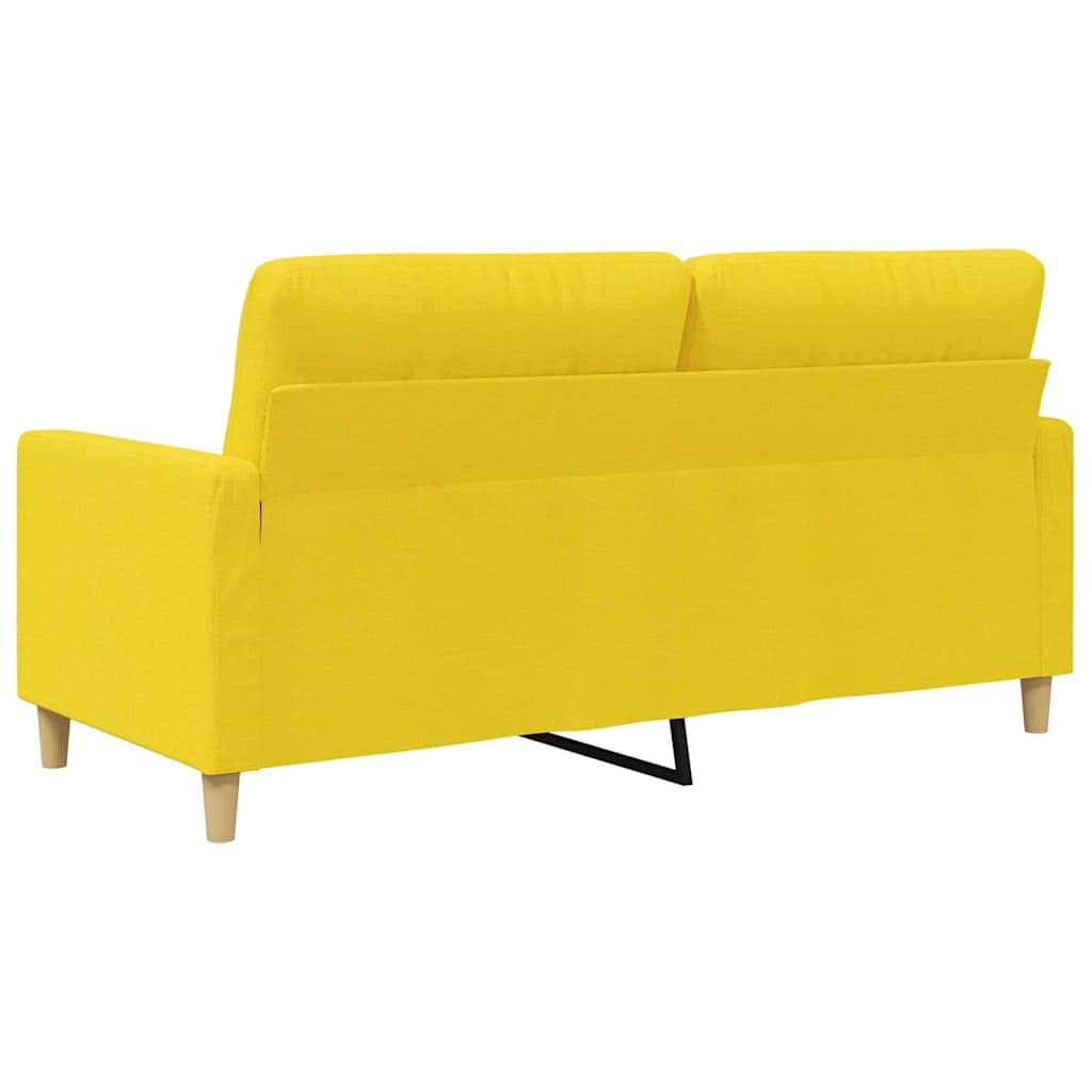 Dvosjed od tkanine svjetložuti 140 cm