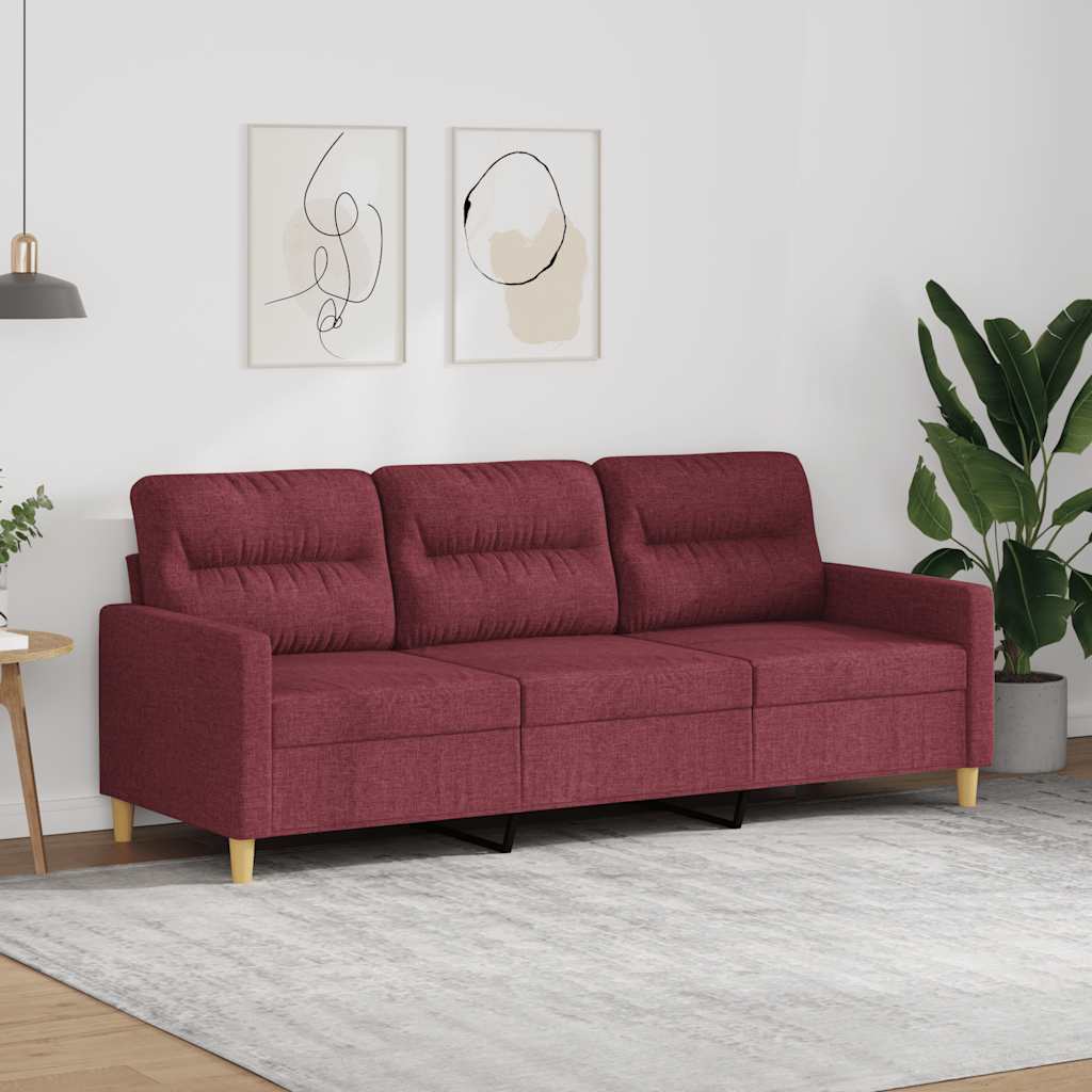 Trosjed od tkanine crvena boja vina 180 cm