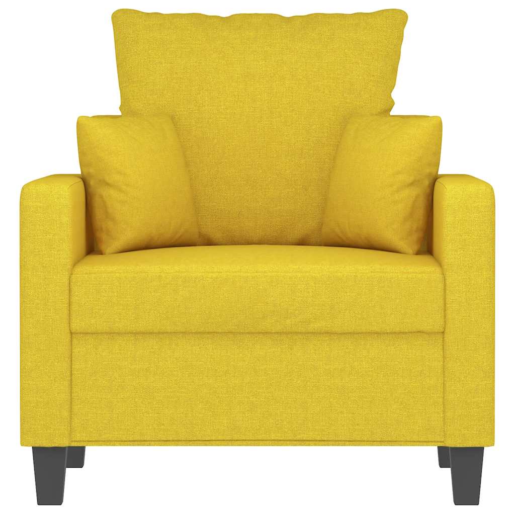 Fotelja Svjetložuta 60 cm od tkanine