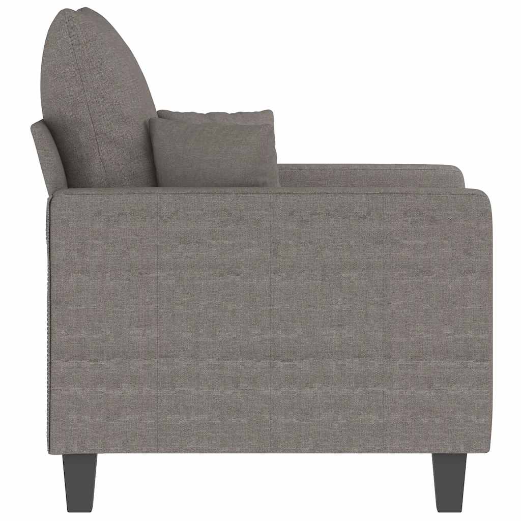 Fotelja smeđesiva 60 cm od tkanine