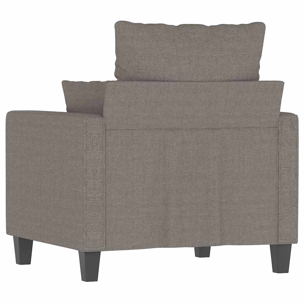 Fotelja smeđesiva 60 cm od tkanine