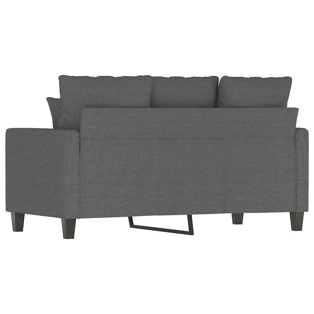 Dvosjed od tkanine tamnosivi 120 cm