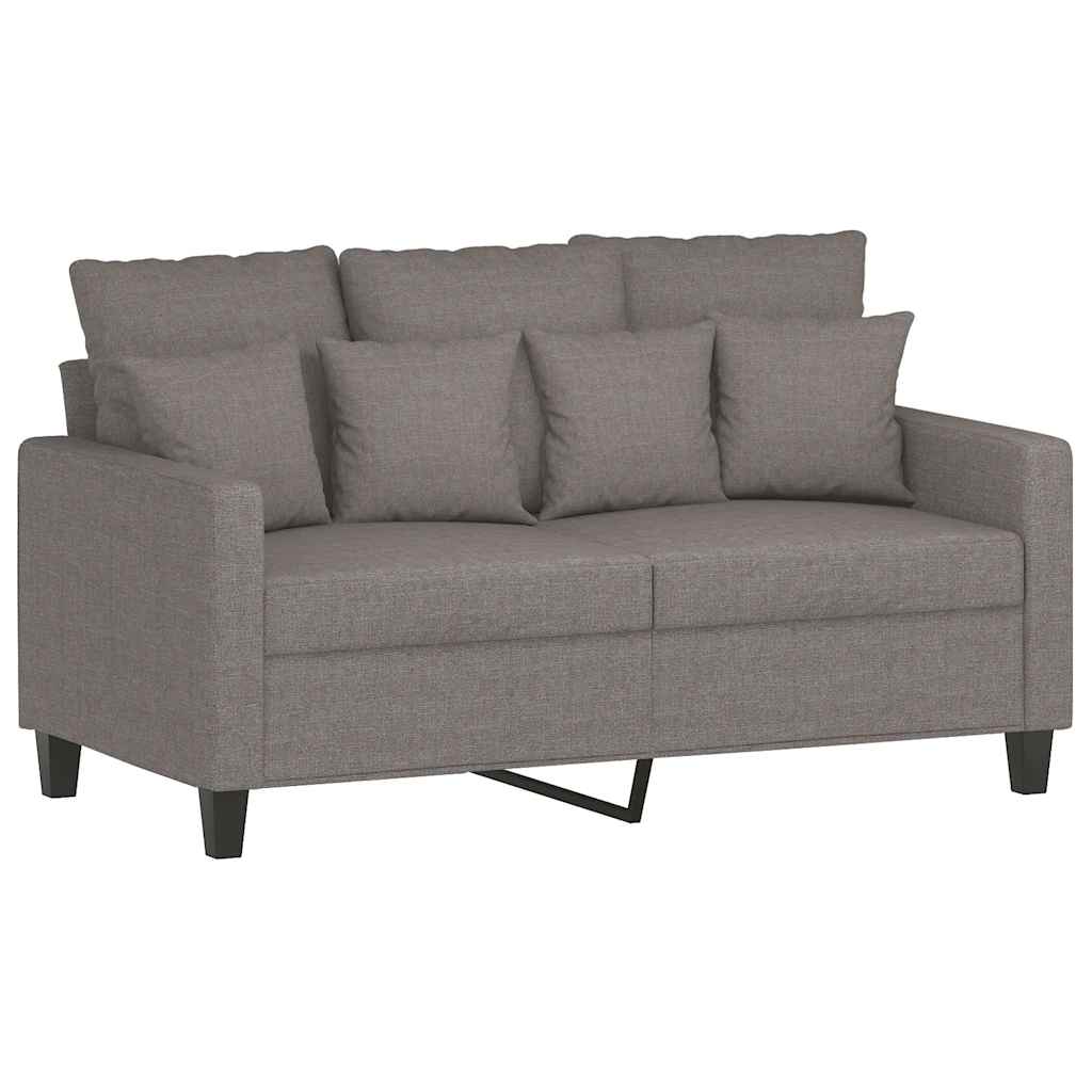 Dvosjed od tkanine smeđesivi 120 cm