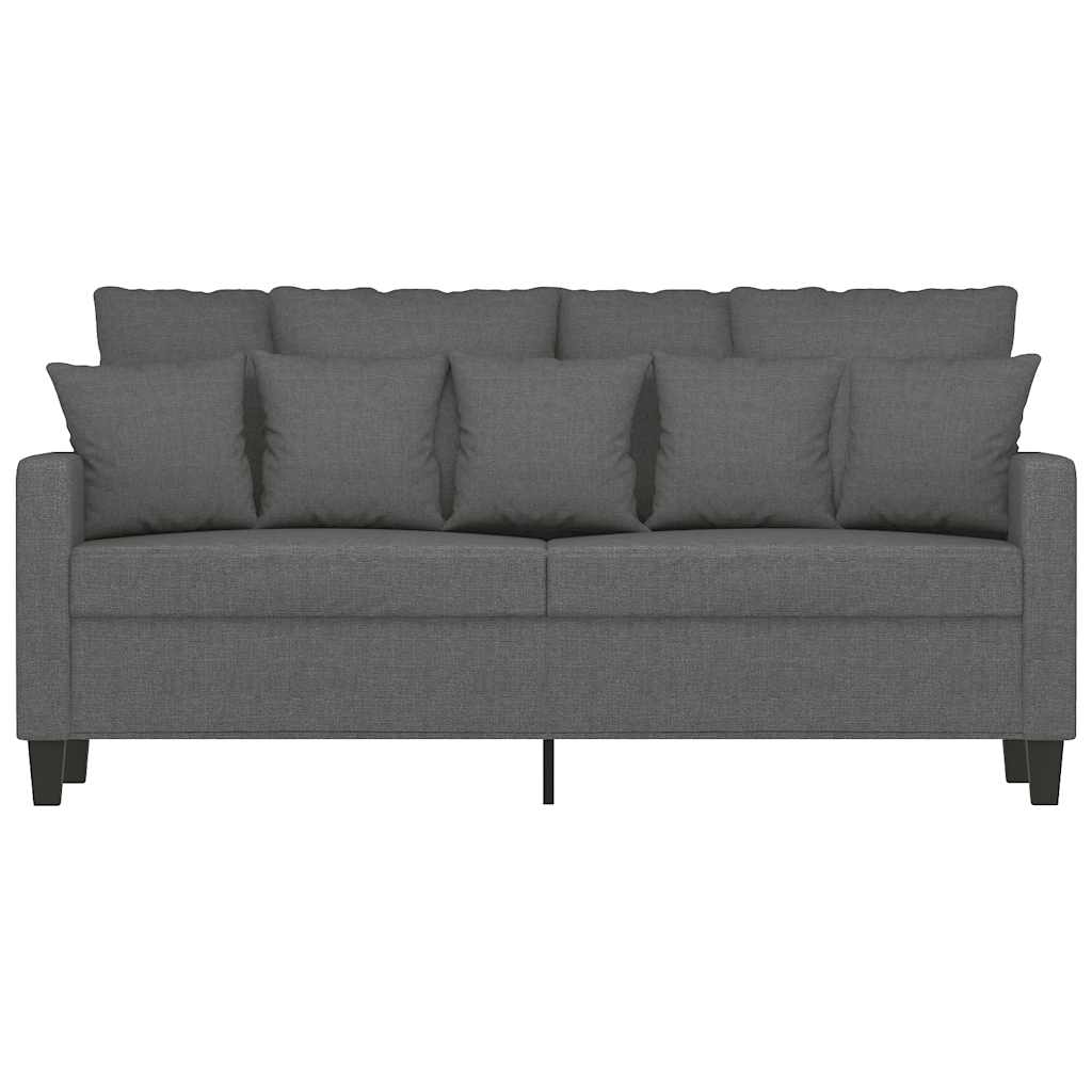 Dvosjed od tkanine tamnosivi 140 cm