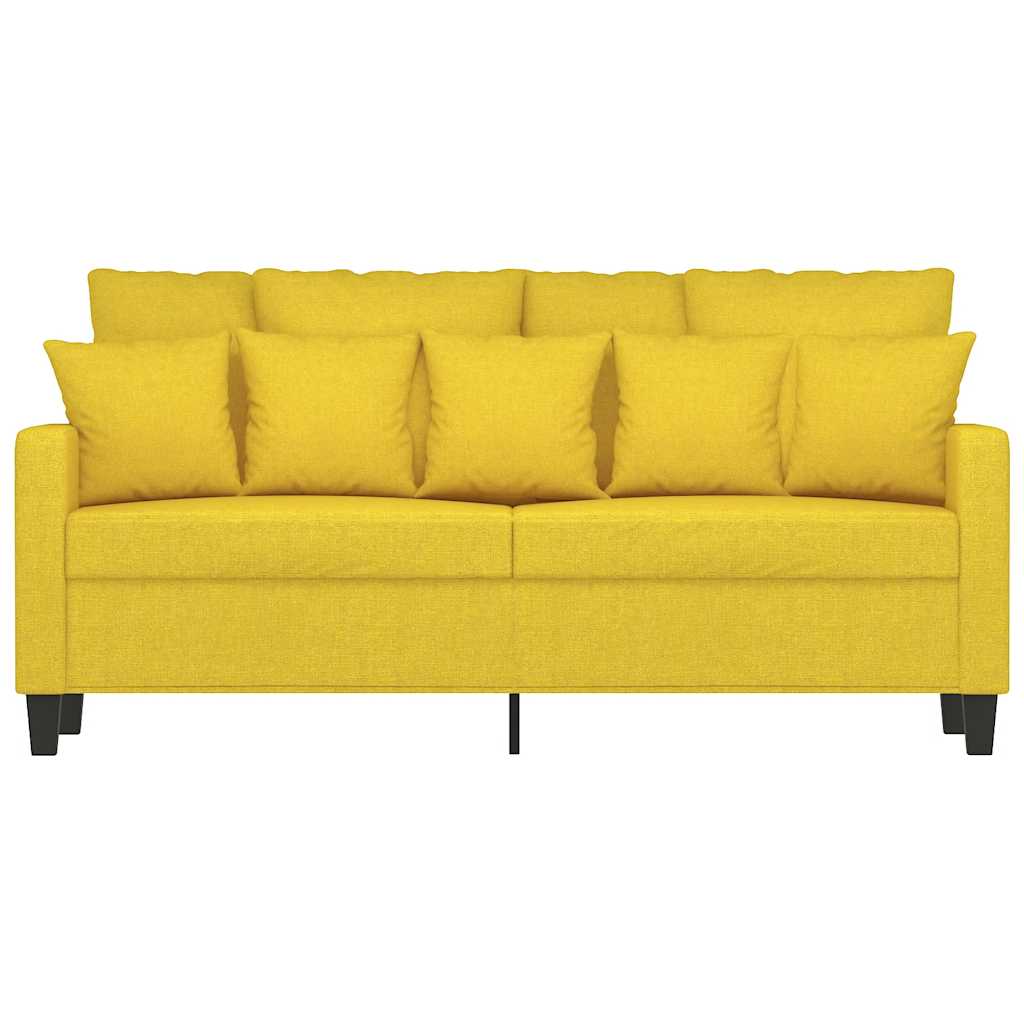 Dvosjed od tkanine svjetložuti 140 cm