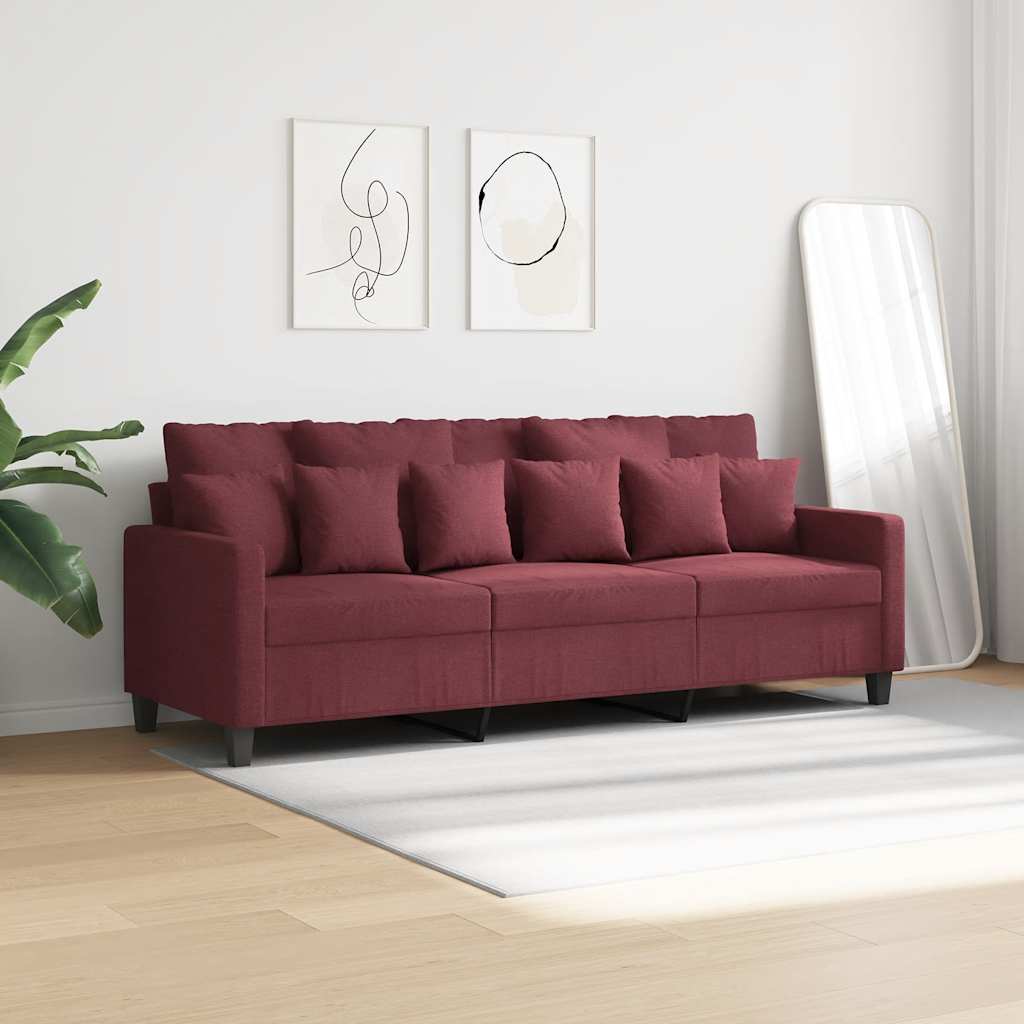 Trosjed od tkanine crvena boja vina 180 cm