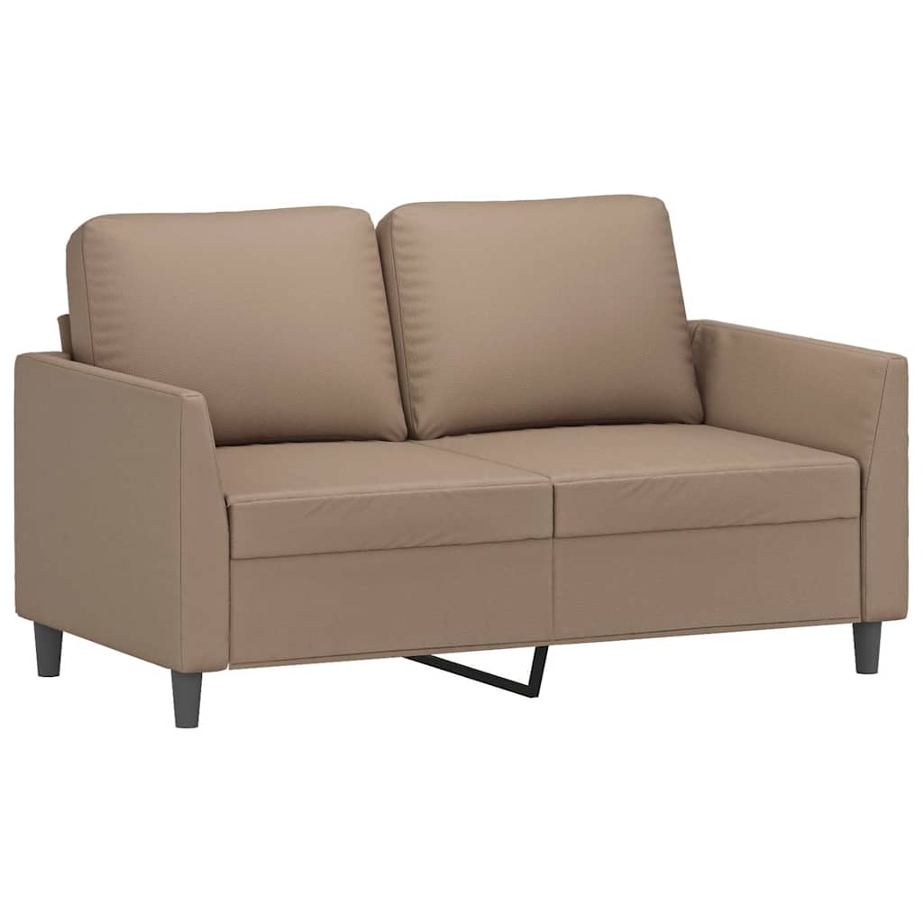 Dvosjed od tkanine boja cappuccina 120 cm od umjetne kože