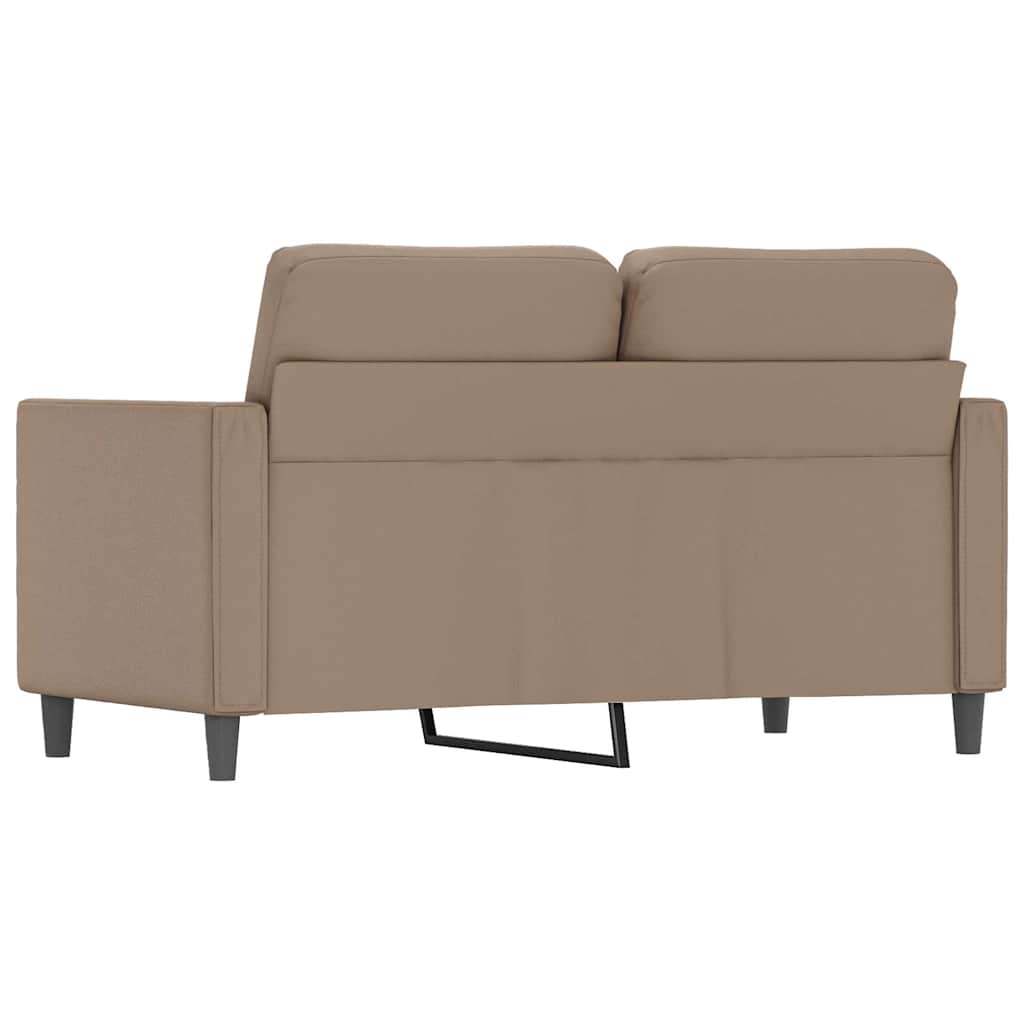 Dvosjed od tkanine boja cappuccina 120 cm od umjetne kože Smeđa