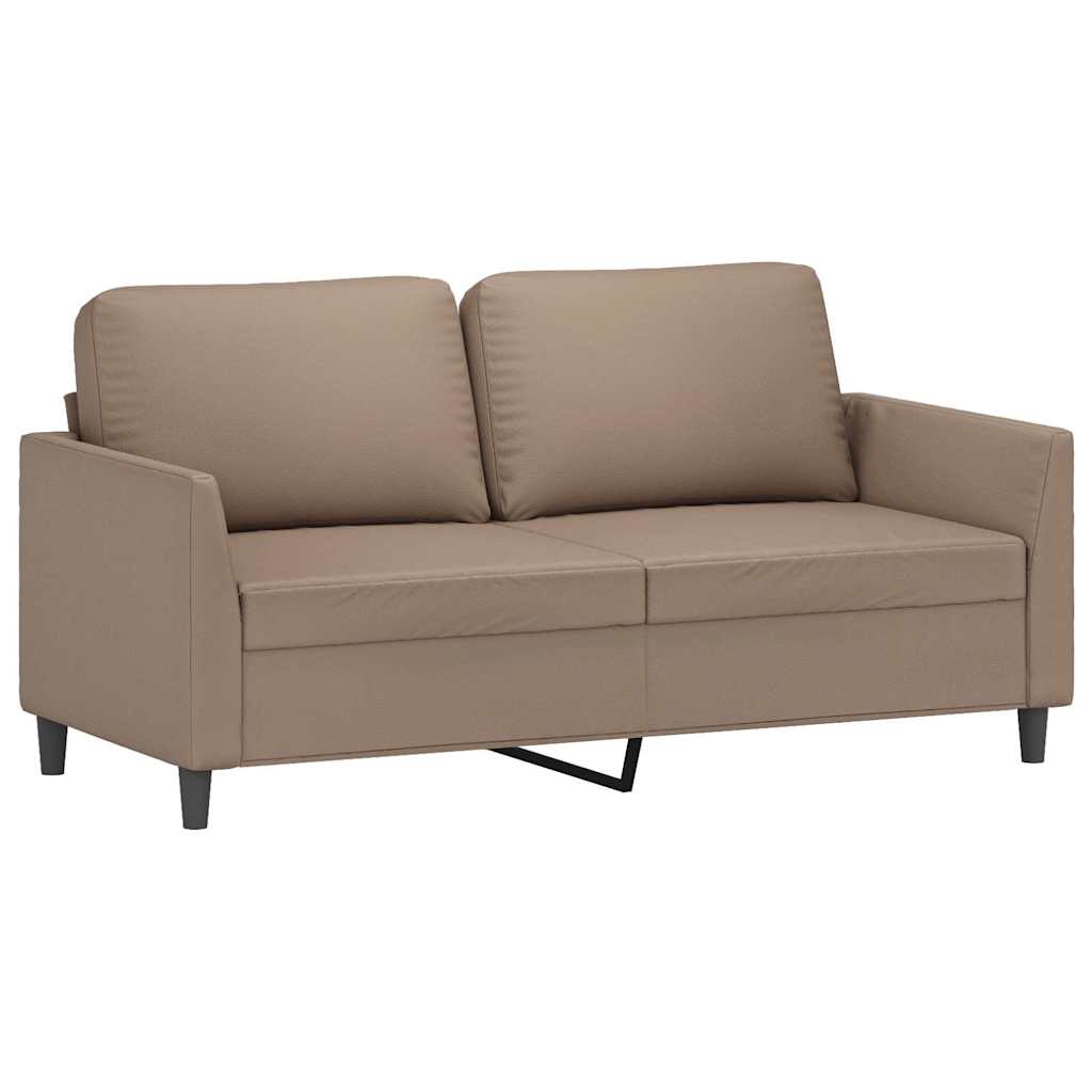 Dvosjed od tkanine cappuccina 140 cm od umjetne kože