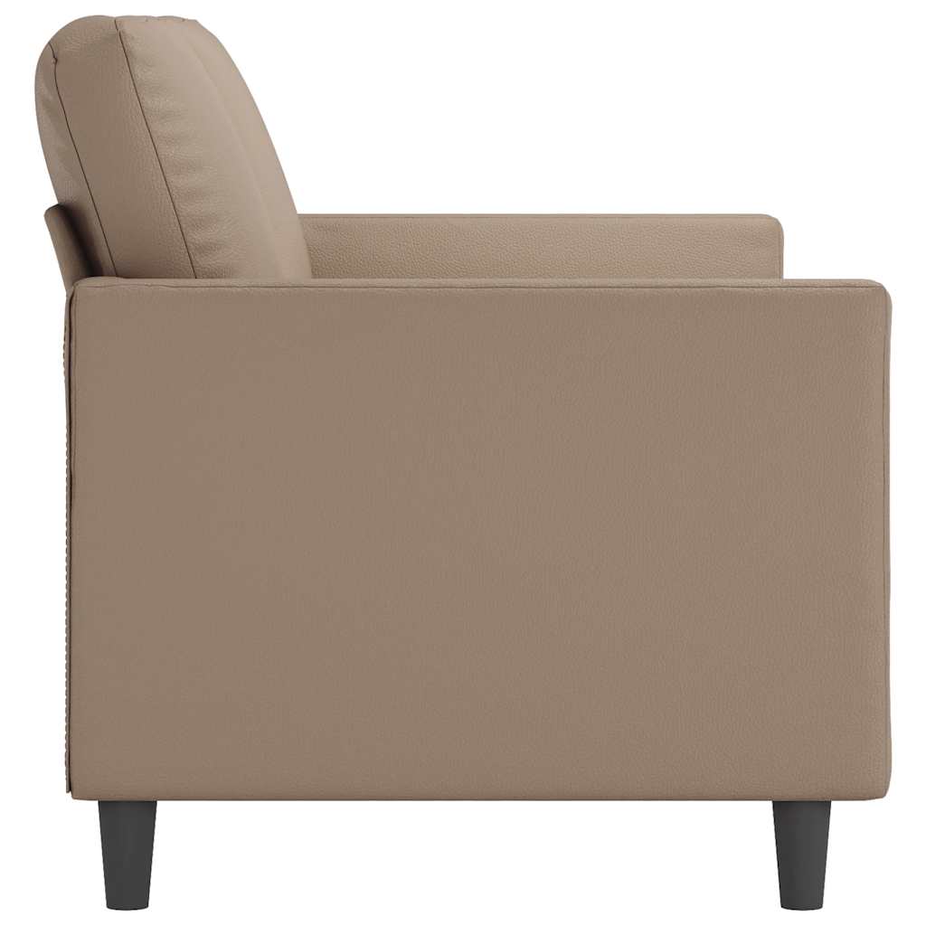 Dvosjed od tkanine cappuccina 140 cm od umjetne kože