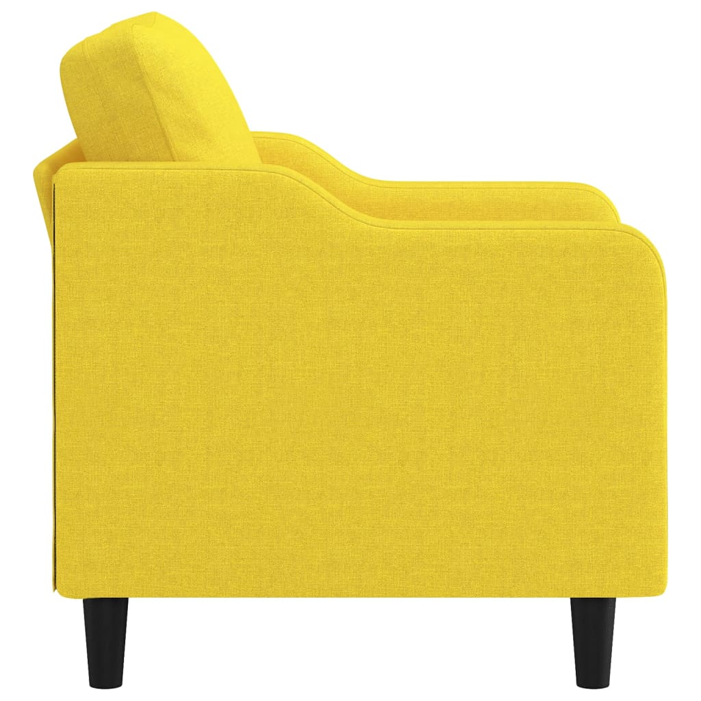 Fotelja Svjetložuta 60 cm od tkanine