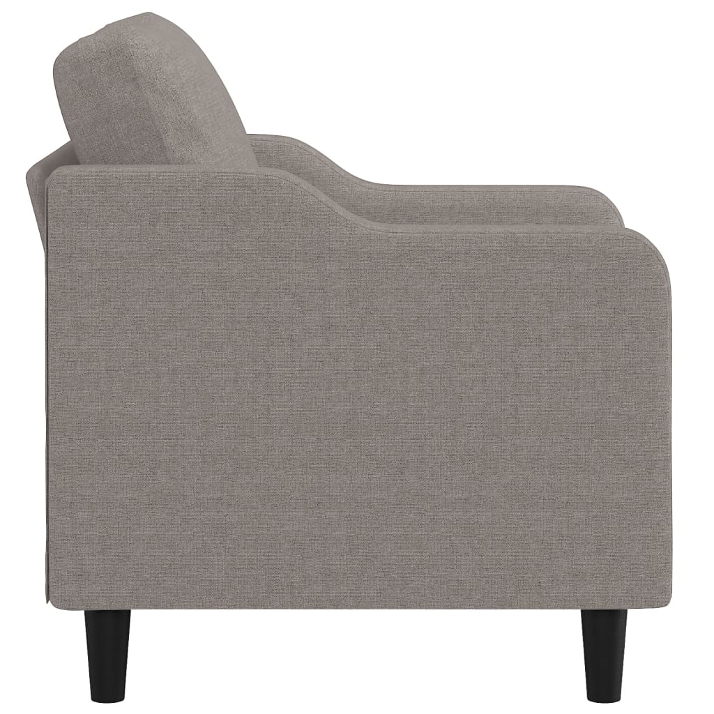 Fotelja smeđesiva 60 cm od tkanine