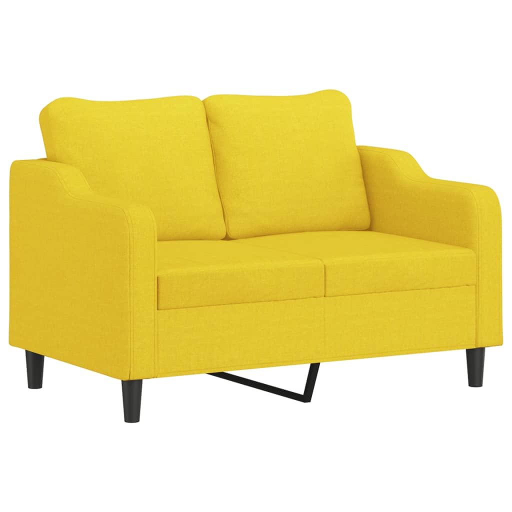 Dvosjed od tkanine svjetložuti 120 cm