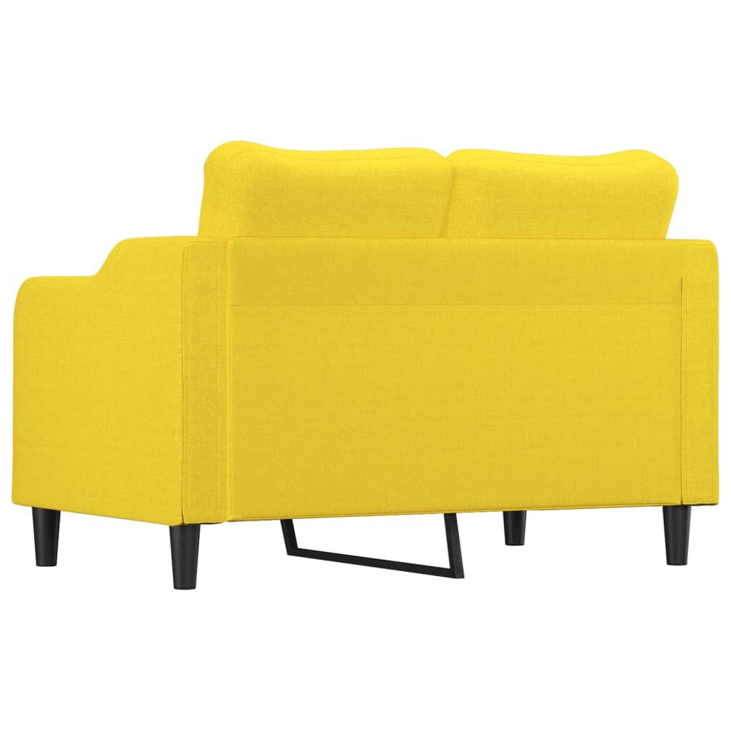 Dvosjed od tkanine svjetložuti 120 cm
