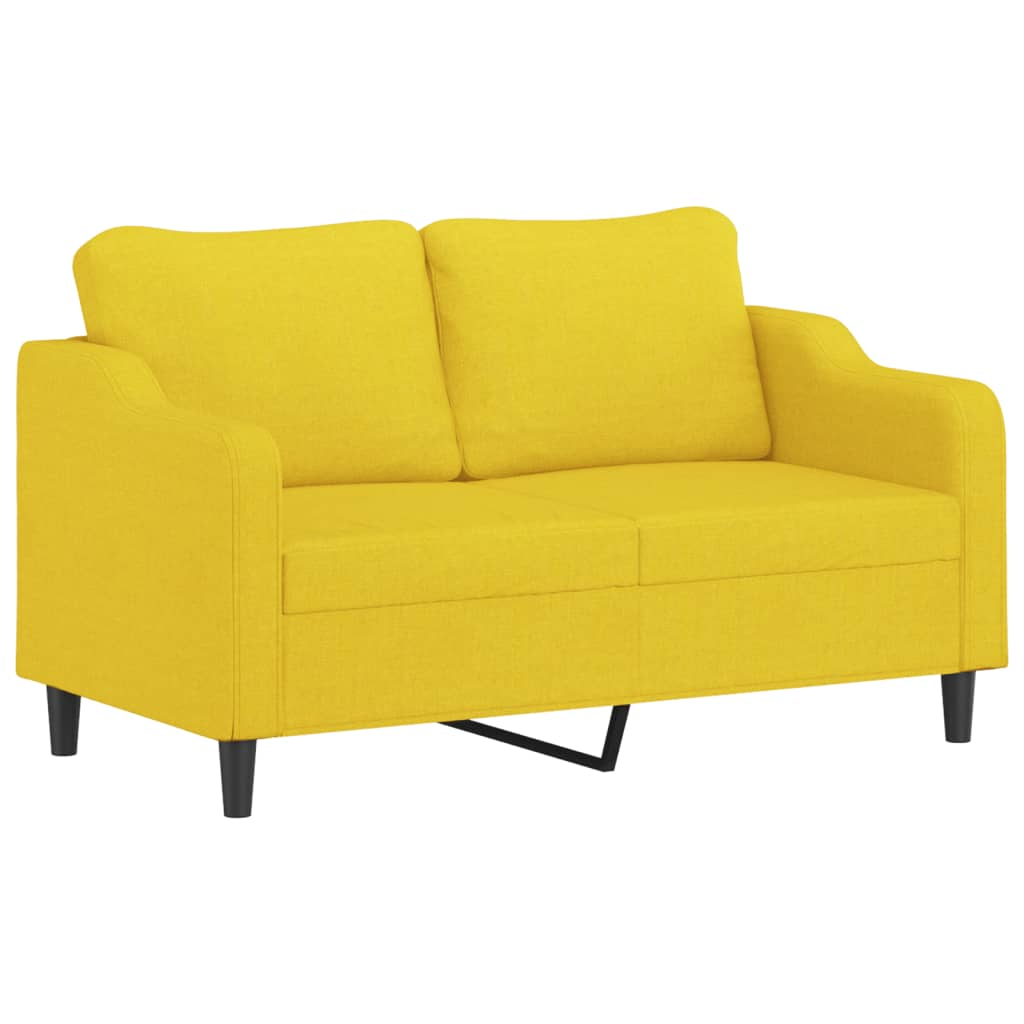 Dvosjed od tkanine svjetložuti 140 cm