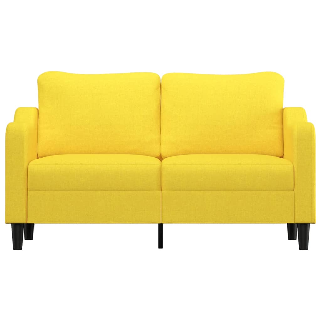Dvosjed od tkanine svjetložuti 140 cm