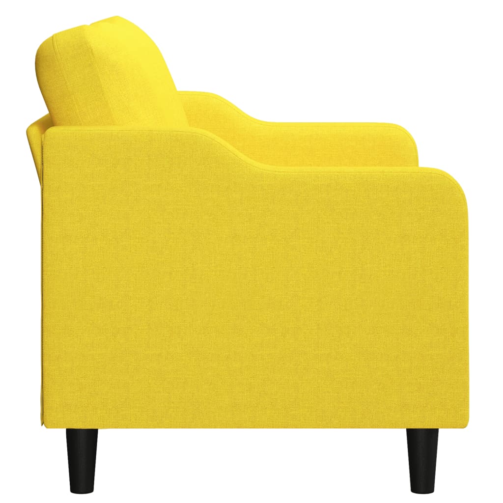 Dvosjed od tkanine svjetložuti 140 cm