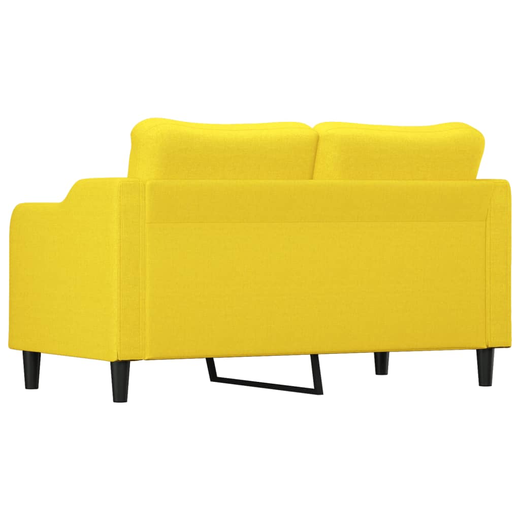 Dvosjed od tkanine svjetložuti 140 cm