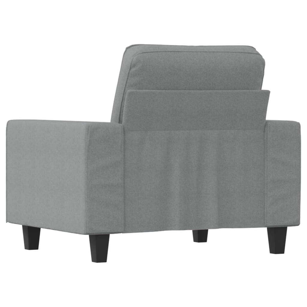 Fotelja svjetlosiva 60 cm od tkanine