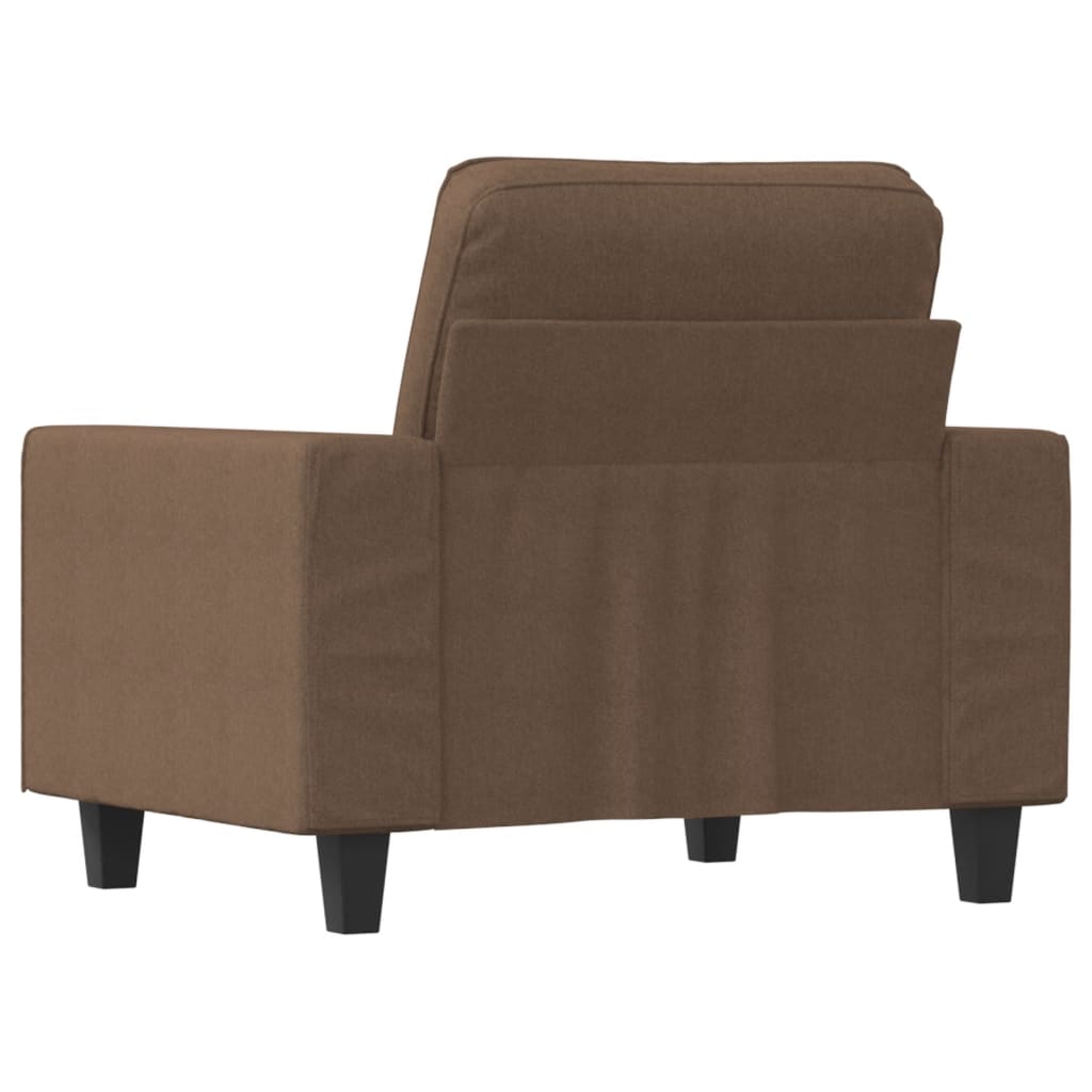 Fotelja smeđa 60 cm od tkanine