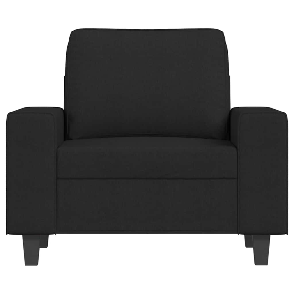 Fotelja crna 60 cm Tkanina