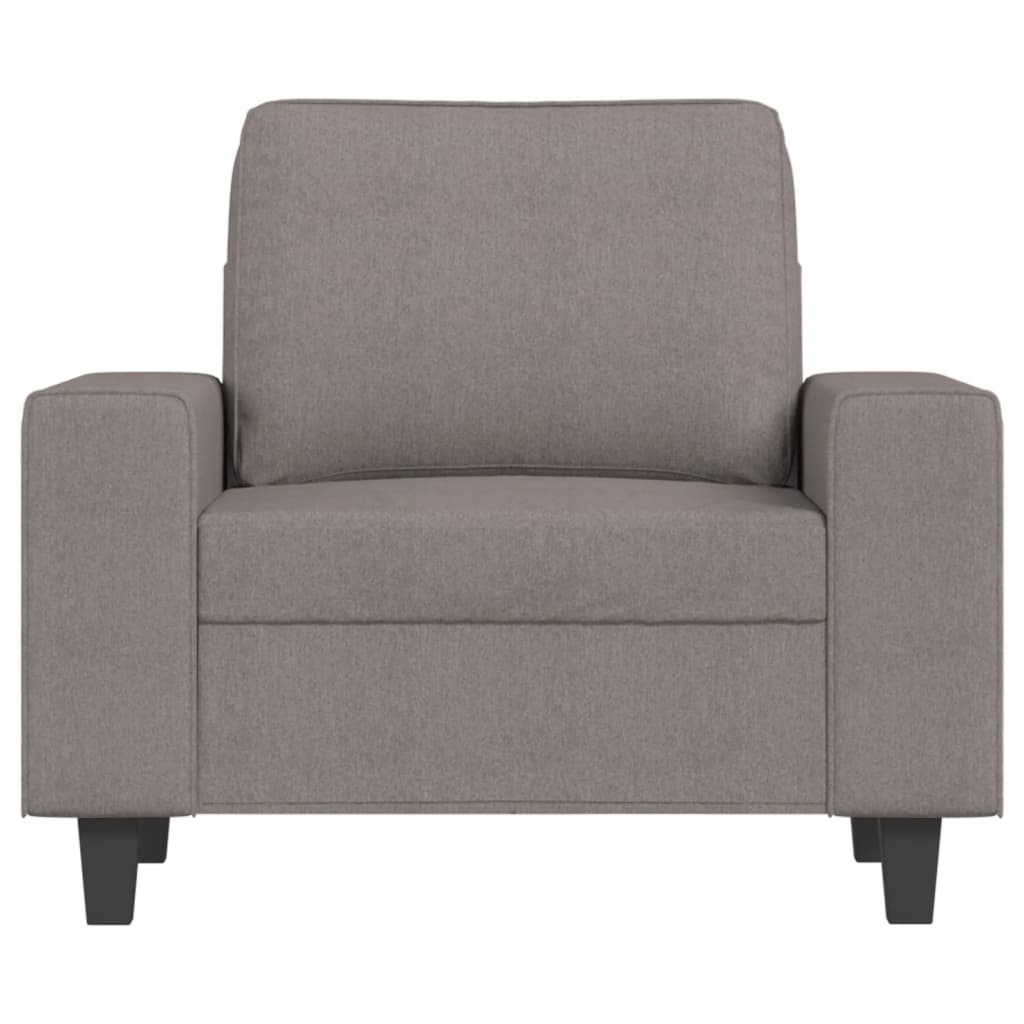 Fotelja smeđesiva 60 cm od tkanine