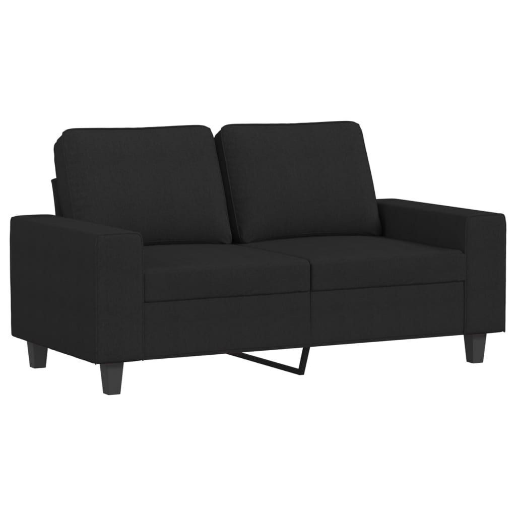 Dvosjed od tkanine crni 120 cm