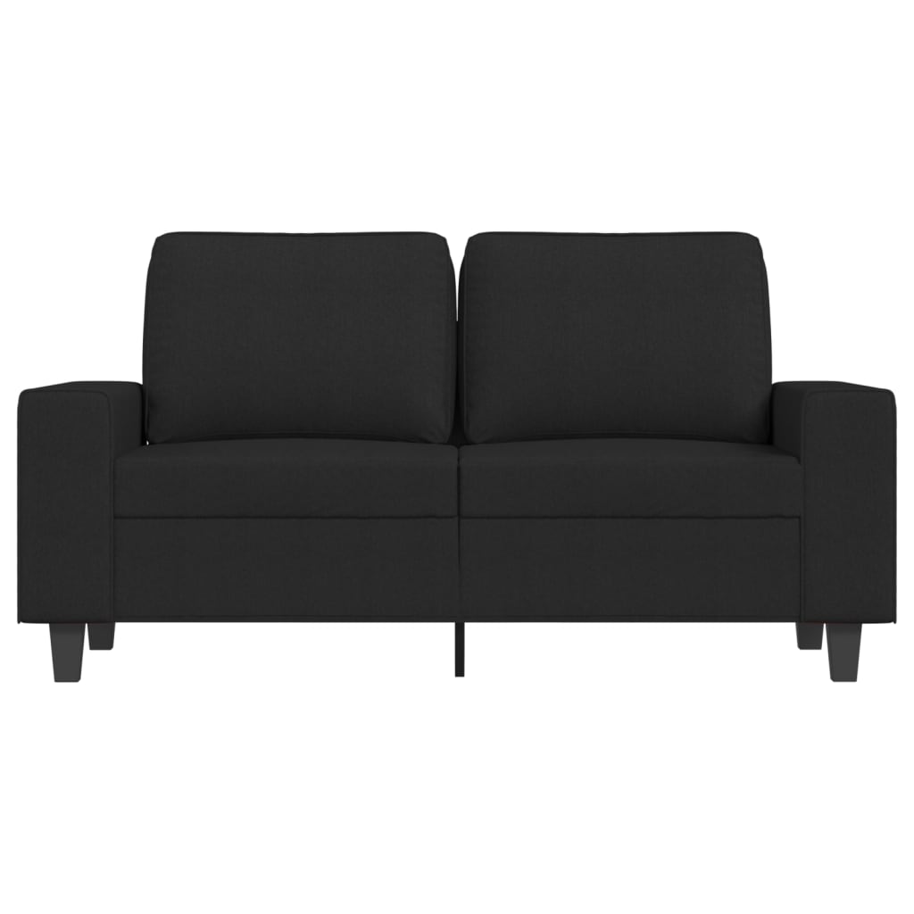 Dvosjed od tkanine crni 120 cm