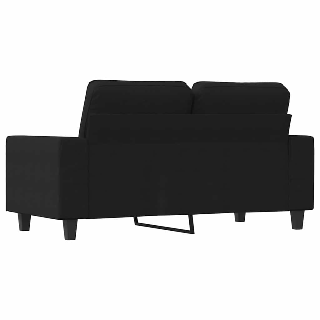 Dvosjed od tkanine crni 120 cm