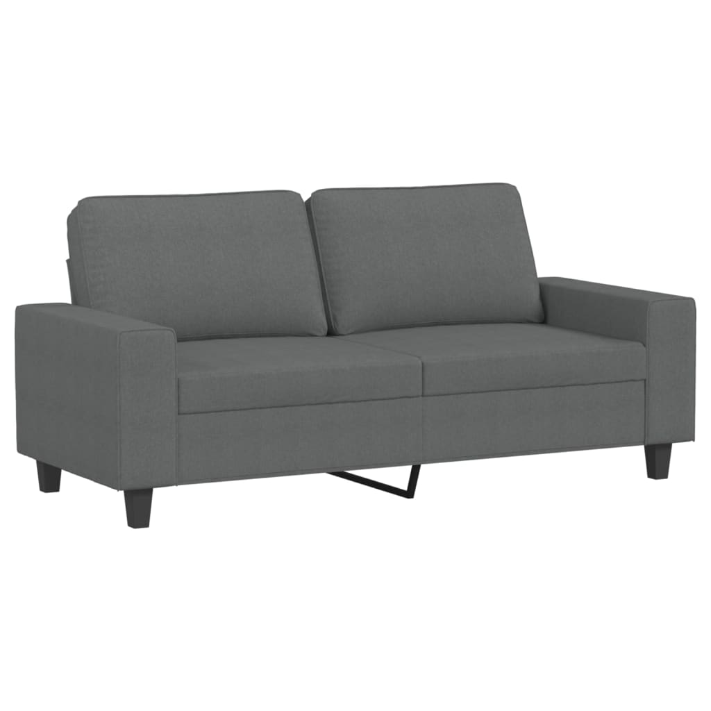 Dvosjed od tkanine tamnosivi 140 cm