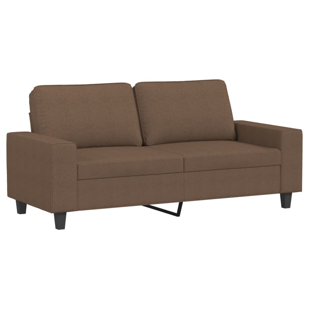 Dvosjed od tkanine smeđi 140 cm