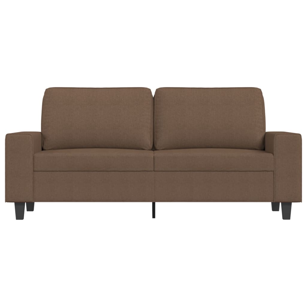 Dvosjed od tkanine smeđi 140 cm