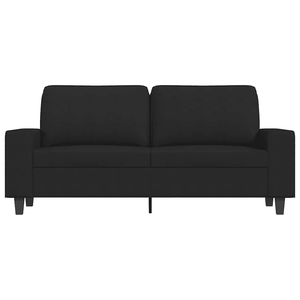 Dvosjed od tkanine crni 140 cm
