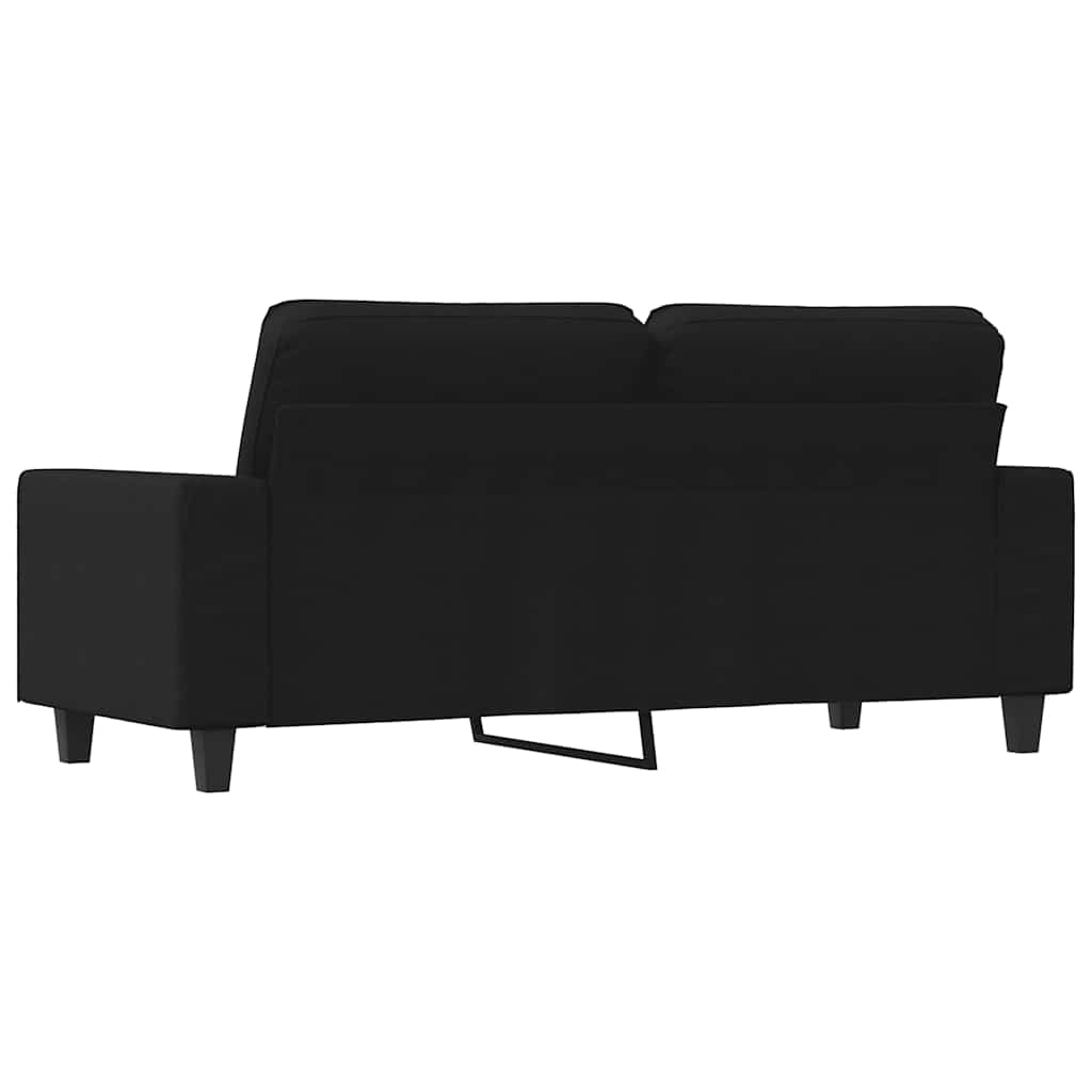 Dvosjed od tkanine crni 140 cm