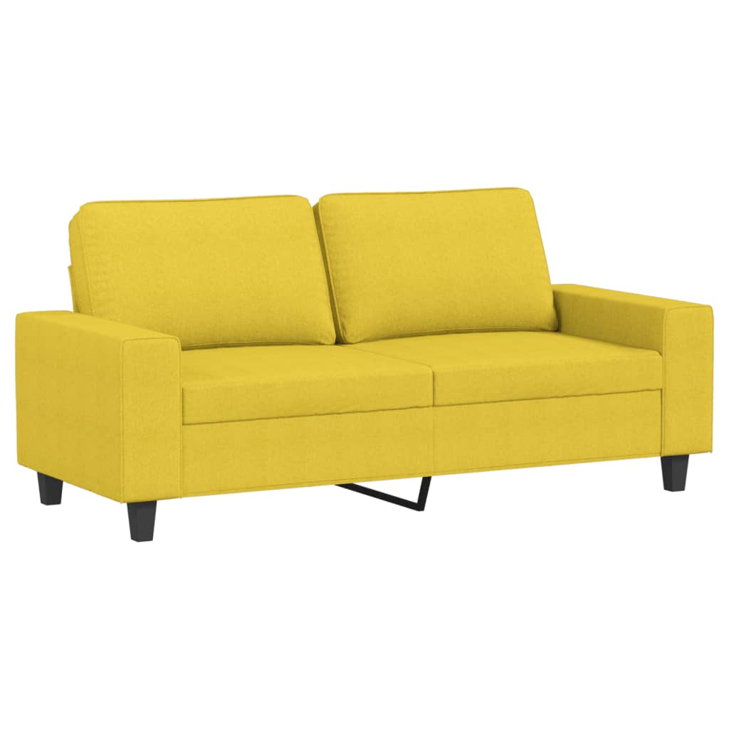 Dvosjed od tkanine svjetložuti 140 cm