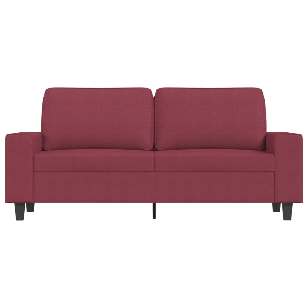 Dvosjed od tkanine crvena boja vina 140 cm