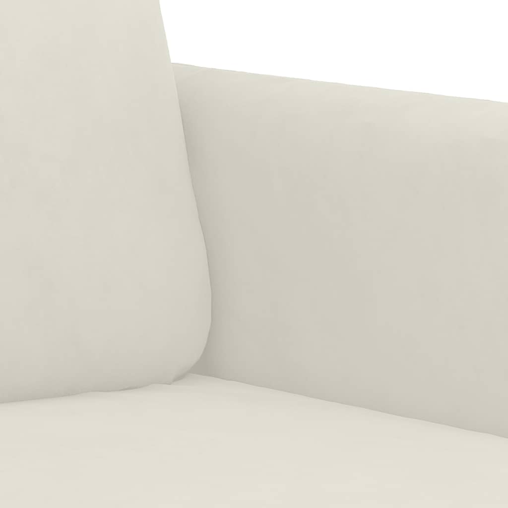 Dvosjed krem 120 cm baršunasti