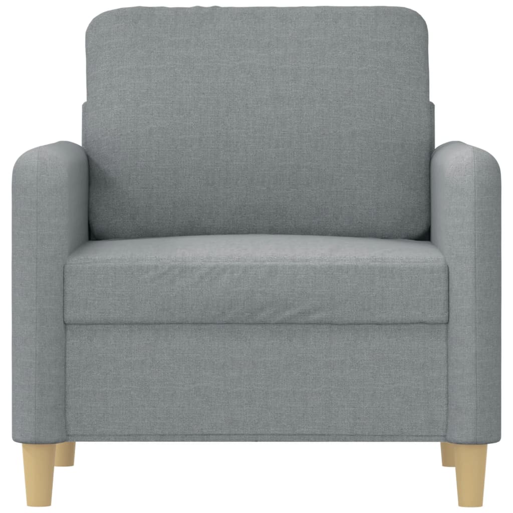 Fotelja svjetlosiva 60 cm od tkanine
